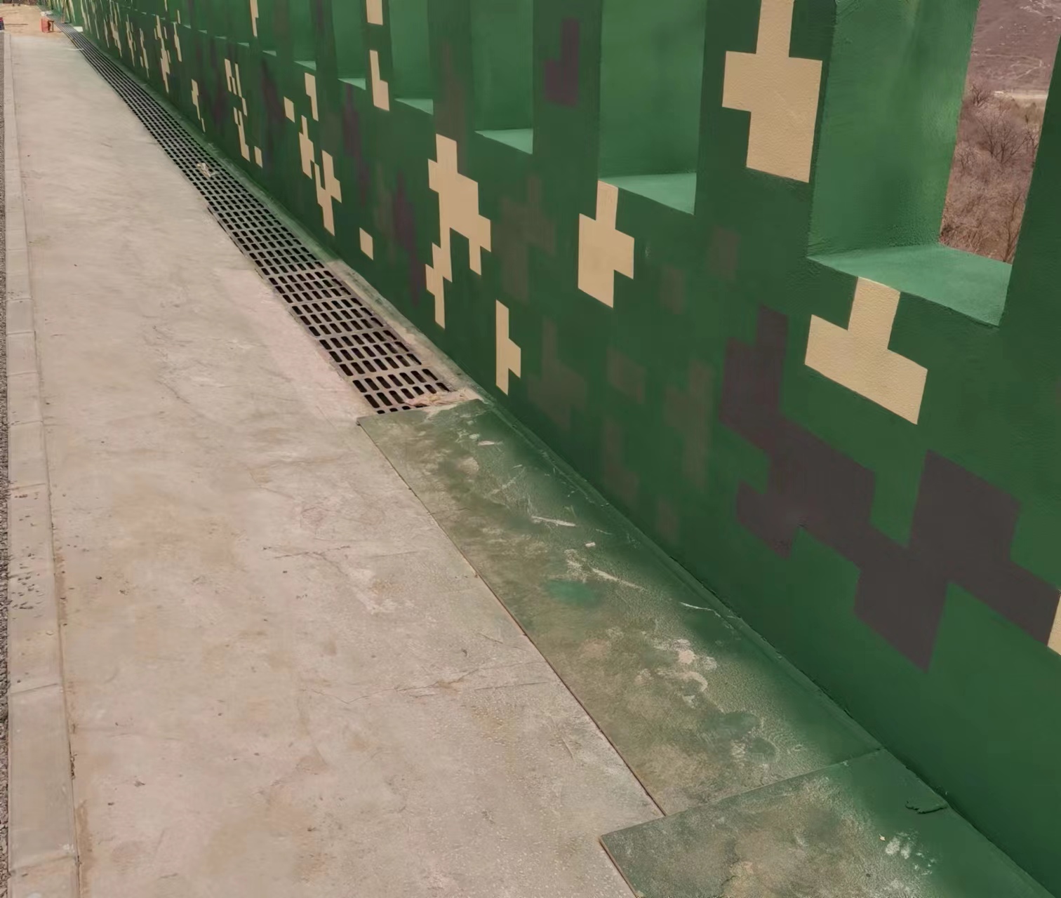 来宾围墙迷彩喷涂,数迷彩漆